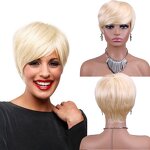 Human Hair Wig Manufacturer - OEM/ODM Custom Short Cut Blonde Human Hair Wig 613 Color