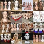 Lash Mannequin Manufacturer - OEM/ODM Custom Dark Skin Pretty Mannequin Head with 3D Layered Lashes