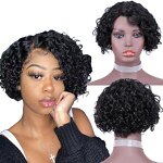 Pixie Kinky Curly Wig Manufacturer - OEM/ODM Custom 13x4 Lace Frontal Pixie Kinky Curly Brazilian Human Hair Wig