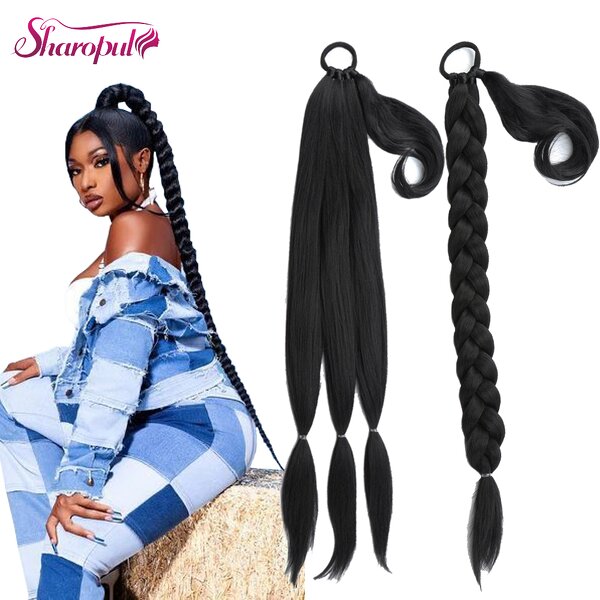 Ponytail Extension Factory - OEM/ODM Custom Long Yaki Straight Braided Ponytail Extension