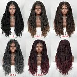 Synthetic Dreadlock Wigs Manufacturer - OEM/ODM Custom Full Lace 26inch Ombre Brown Dreadlock Wigs