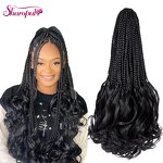 Crochet Braids Factory - OEM/ODM Custom Ombre Brown French Curl Crochet Braids Goddess Box Braids