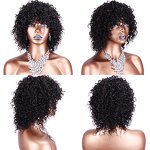 Human Hair Wig Factory - OEM/ODM Custom Kinky Curly Short Brazilian Hair Wig Dark Brown