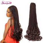 Crochet Braids Factory - OEM/ODM Custom French Curl Crochet Braids Goddess Box Braids Pre-Looped