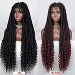 Synthetic Hair Wig Factory - OEM/ODM Custom Full Lace Glueless African Wig with Goddess Locs