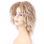 Synthetic Wig Manufacturer - OEM/ODM Custom Shoulder-Length Straight Synthetic Wig Ombre Colors Afro Kinky