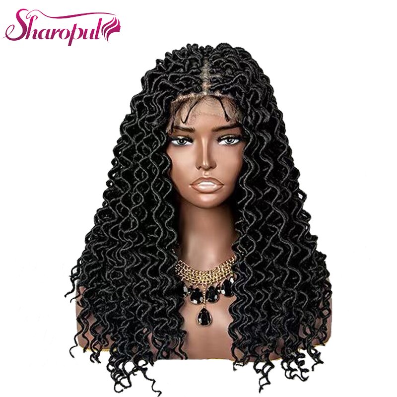 Lace Frontal Wig Factory - OEM/ODM Custom Wavy Faux Locs Braided Wig with Baby Hair