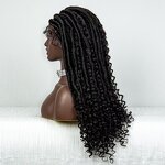 Glueless Lace Wig Manufacturer - OEM/ODM Custom Synthetic Goddess Locs Crochet Hair Frontal Lace Wigs