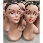 Wig Display Mannequin Factory - OEM/ODM Custom Realistic Female PE Maternity Mannequin Head Bald