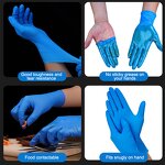 Nitrile Gloves Manufacturer - OEM/ODM Custom Powder Free Blue Nitrile Gloves Oil Resistant Waterproof
