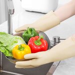 Rubber Cleaning Gloves Factory - OEM/ODM Custom Rubber Household Cleaning Gloves Latex Laundry Kitchen Dish Washing