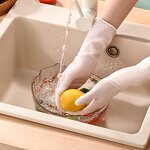 Nitrile Gloves Factory - OEM/ODM Custom Household Disposable Nitrile Gloves White Pink Thickened Powder Free