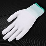 PU Coated Gloves Factory - OEM/ODM Custom Best Selling White PU Coated Safety Protective Work Fishing Gloves