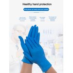 Nitrile Gloves Manufacturer - OEM/ODM Custom Powder Free Blue Nitrile Gloves Oil Resistant Waterproof
