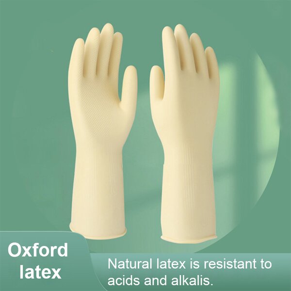Rubber Cleaning Gloves Factory - OEM/ODM Custom Rubber Household Cleaning Gloves Latex Laundry Kitchen Dish Washing