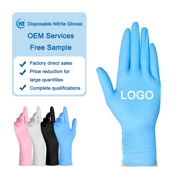Nitrile Gloves Manufacturer - OEM/ODM Custom Blue Powder Free Disposable Gloves for Medical Service