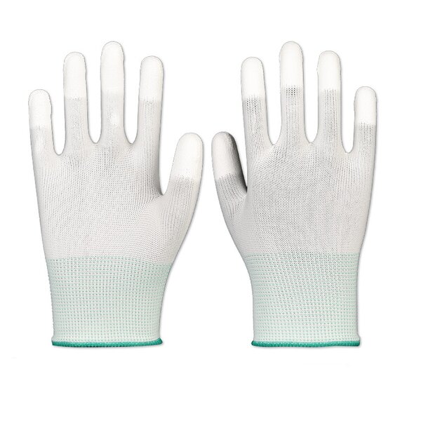 PU Coated Gloves Factory - OEM/ODM Custom Best Selling White PU Coated Safety Protective Work Fishing Gloves