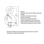 Eye Hook Factory - EN1677 Standard G80 Forged Safety Latch Alloy Steel with Spring Lifting