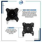 Furniture Lift Mover Tool Set Factory - 4 Pack 3300LBS Thickened Steel Panel 4 Wheels Large