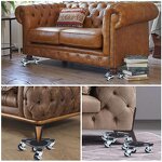 Furniture Movers Manufacturer - Update 360 Rotation with Brake 4 Pack Triangle 1500LBS Thickened Steel