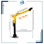 Vehicle-mounted Crane Manufacturer - 12v Winch 500kg - 1 Ton Small Electric Hoist Jib Crane