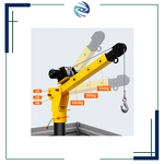 Truck Crane Manufacturer - 220V Winch Adjustable Three Elevation Settings Foldable Steel Pickup