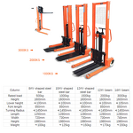 Manual Stacker Manufacturer - Low Price 1.5 Ton 2 Ton 3Ton 1.6M Factory Warehouse Wide Use