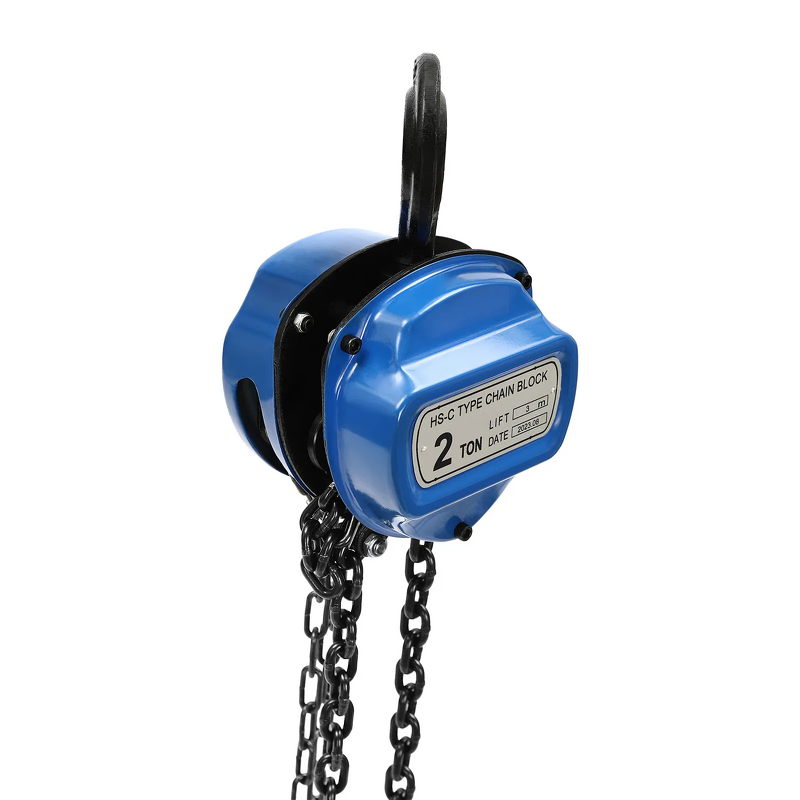 Hand Chain Hoist Manufacturer - 2T 3M HS-C Durable Round Hand Crank 3/5/10 Ton Mini Chain Block