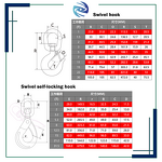 G80 Lifting Hook Factory - Winch Accessories Self Locking Heavy Duty Hoist Hook for Chains