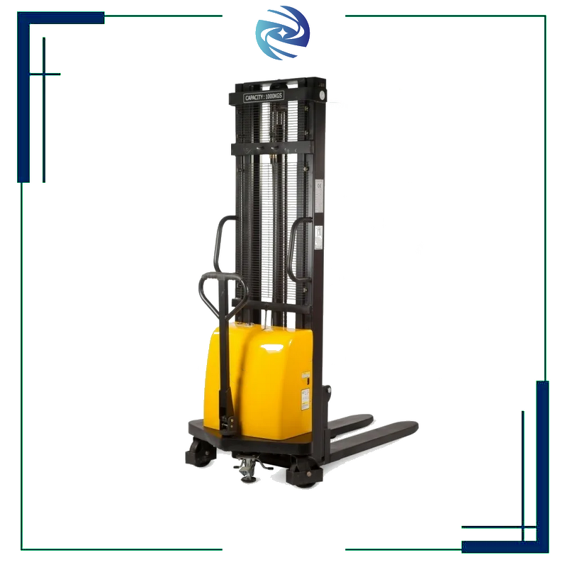 Electric Pallet Stacker Manufacturer - Standing Type Fully Electric Walking Type Stacking Truck Fork