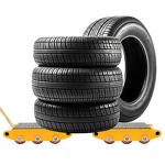 Transportation Rollers Factory - 15 Ton Heavy Load Skates 180 Degree Steerable Tank Skate Cargo Trolley