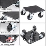 Furniture Dolly Factory - OEM Four-Wheel Steel Platform Light Tool Lifter Set Blue Square Wheel 9 Pcs