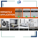 Furniture Mover Dolly Manufacturer - Customizable 9-Piece Steel Square Reinforcement Wheel OEM Supported