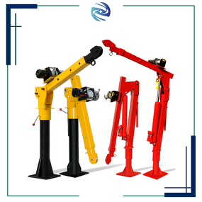 Hydraulic Car Crane Factory - 300kg-1T Jib Crane 220V Winch Folding Truck-Mounted 3500 Lbs