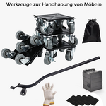 Steel Furniture Mover Manufacturer - High Quality Thickened Wheels L-Shaped Edge OEM Customizable Secure