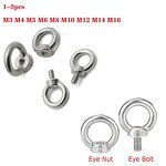 Eye Nuts Manufacturer - Ring Eyebolt 304 Stainless Steel M3 to M16 Lifting Eye Screws