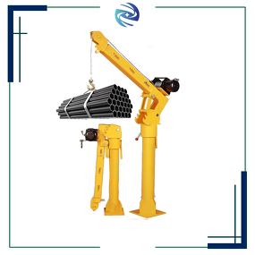 Truck Bed Crane Factory - Heavy Duty Adjustable Boom Height Rust Resistant Yellow Finish Crane