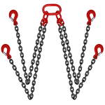 Chain Sling Manufacturer - 3 Ton 5/16 X 5FT 6600LBS WLL Double Leg with Self-Locking Hook G80