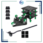 Steel Furniture Mover Manufacturer - High Quality Thickened Wheels L-Shaped Edge OEM Customizable Secure