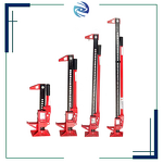 Farm Jack Factory - 48" High Lift Ratcheting 6000lbs/3Ton Capacity Red Farm Utility Off-road