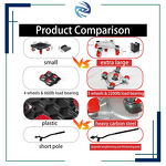 Furniture Lift Mover Tool Set Factory - 4 Pack 3300LBS Thickened Steel Panel 4 Wheels Large