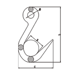 Steel Hook Manufacturer - Alloy Steel Pipe Hook Cheap Large Opening Lifting Hooks