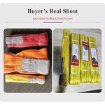 Flat Webbing Sling Factory - 3Ton 3M Customized Size 4:1 Polyester Eye Type High Strength