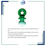 Container Lifting Ring Hook Manufacturer - Heavy Duty Right Lift Angle Load Limit 56Tons Top Lifting