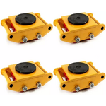 Cargo Transport Pallet Trolley Factory - 6 Ton Roller Skids 4 Wheels Platform Cargo Trolley Carrying Tanks