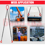 Chain Sling Manufacturer - 3 Ton 5/16 X 5FT 6600LBS WLL Double Leg with Self-Locking Hook G80