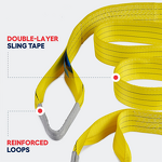 Polyester Webbing Sling Manufacturer - Cheap Price 150mm 180mm 6t 2m Doubl Ply with Lifting Eyes