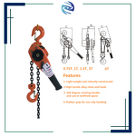 G80 Chain Hoist Factory - Safe Manual Pully Block 0.75T 1.5T 3T G80 Block VT VL Type Lever