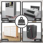 Moving Dolly Manufacturer - Custom Wheel Square Reinforcement Caster and Lifter Set 5 Pcs Furniture