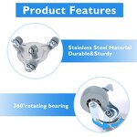 Furniture Movers Manufacturer - Update 360 Rotation with Brake 4 Pack Triangle 1500LBS Thickened Steel